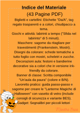 Kit mega Halloween: festoni, maschere, labirinti, disegni da colorare e lavoretti (Infanzia e Primaria)