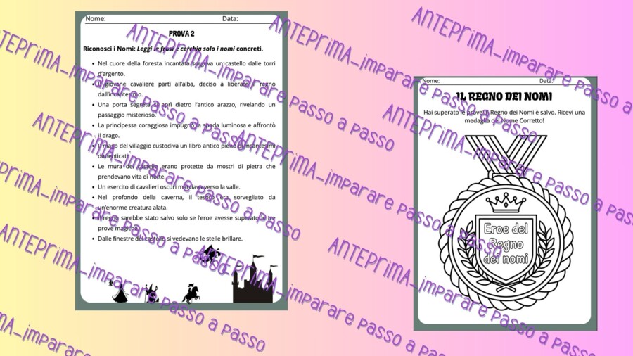 Avventure grammaticali: nomi, verbi e aggettivi