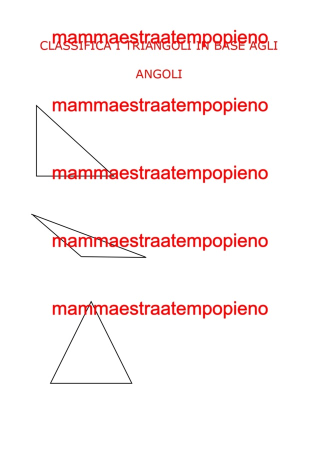 Libro sui poligoni, angoli, triangoli e perimetro