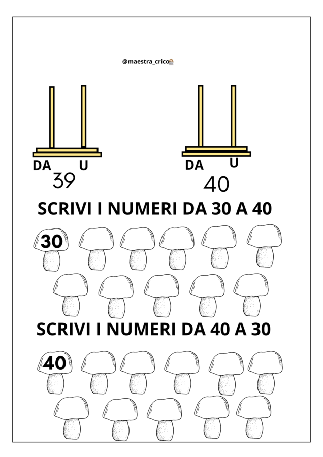 RAPPRESENTIAMO I NUMERI CON I MATERIALI CONCRETI
