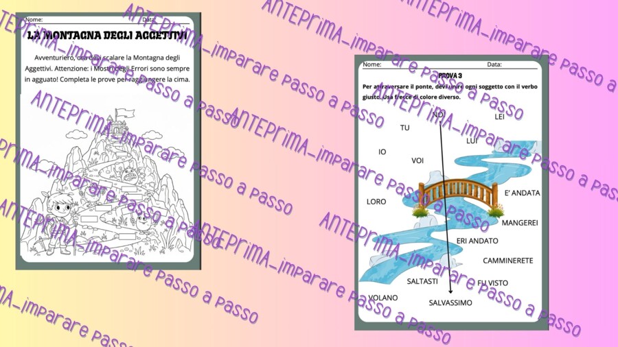 Avventure grammaticali: nomi, verbi e aggettivi