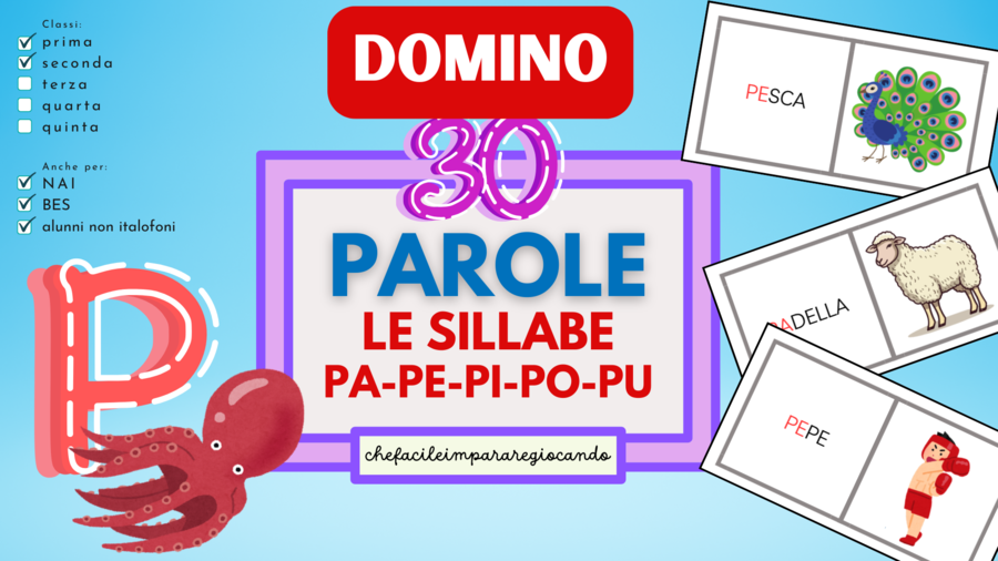 SILLABE PA PE PI PO PU - DOMINO