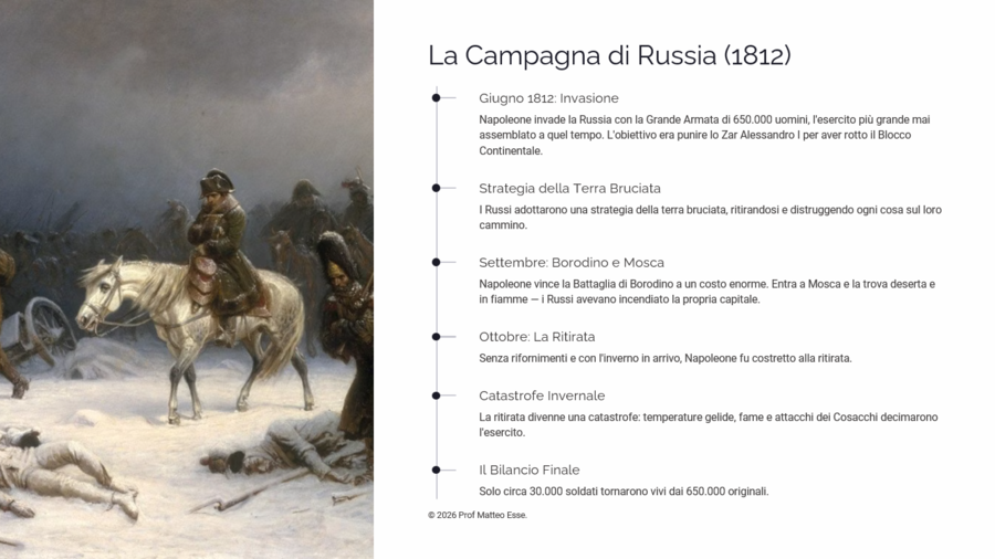 Napoleone: dal Blocco Continentale a Waterloo (Slide PPTX + Verifica e Soluzioni)
