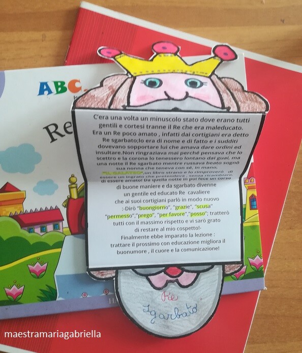Giornata della Gentilezza con Re Sgarbato in storia in rima POP UP