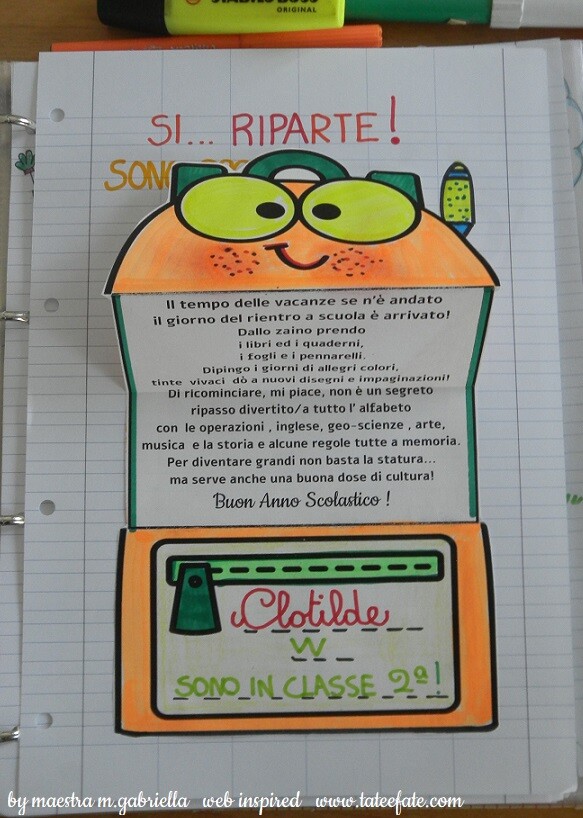 Back to school poesia nello zainetto