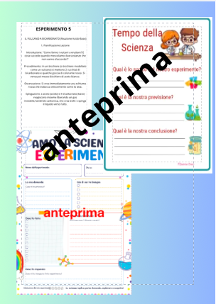 25 Esperimenti scientifici facili e scientificamente spiegati – Schede didattiche pratiche e STEM per la Scuola Primaria