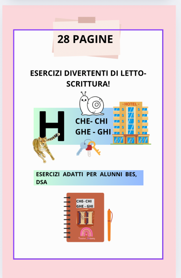CONSONANTE H, CHI-CHE.GHI-GHE