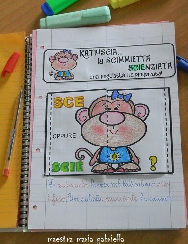 SCI SCE SCIE la scimmietta scienziata pop up