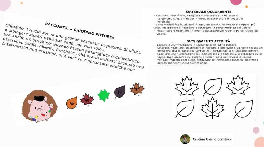 NUMERI MANCANTI IN COMPAGNIA DI RICCIO CHIODINO PITTORE