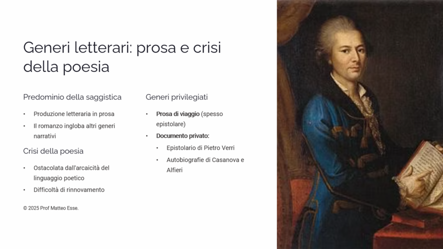 L'Illuminismo e la Letteratura: Principi, Milano, Napoli + Verifica (PPTX)
