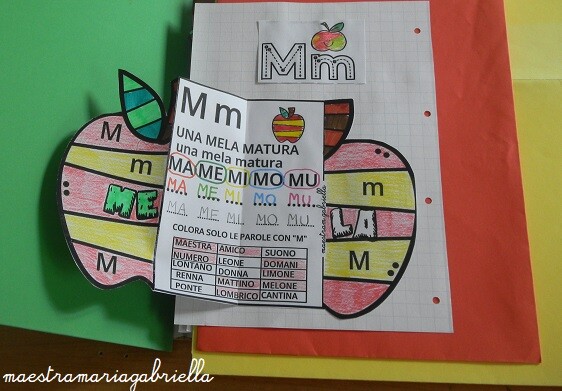 Lettera M di Mela