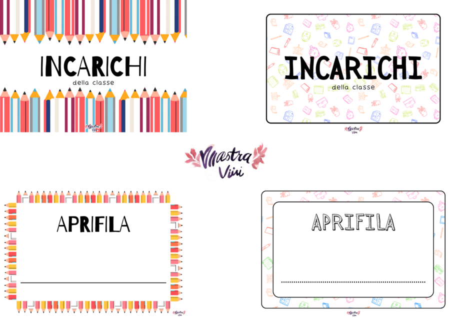Incarichi della classe - back to school