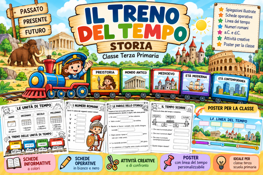 Il Treno del Tempo – Kit di Storia Classe Terza Primaria