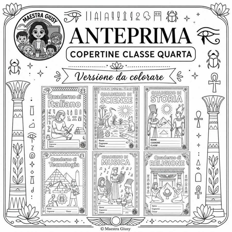 Copertine Classe Quarta_Antico Egitto