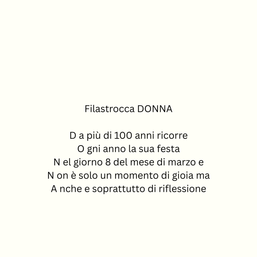 Filastrocca DONNA