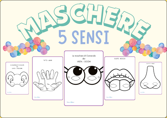 Le maschere dei 5 SENSI