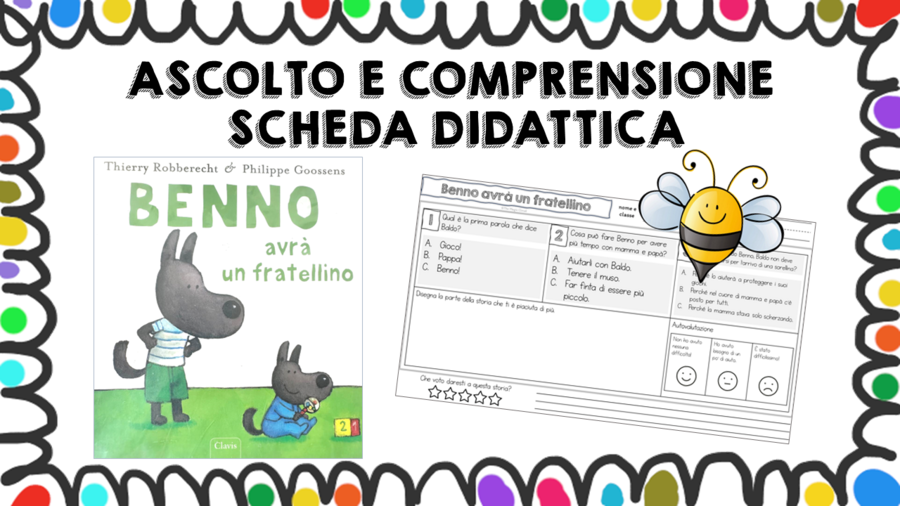 Benno avrà un fratellino - scheda didattica comprensione