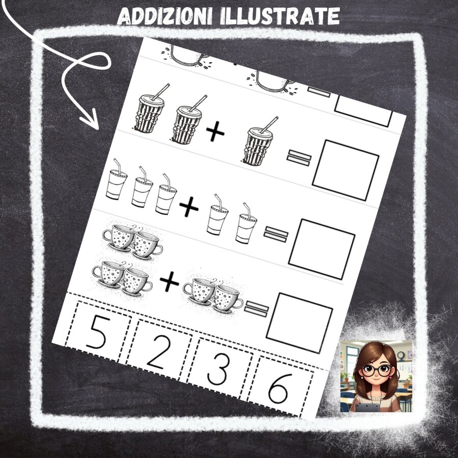 Addizioni illustrate classe prima