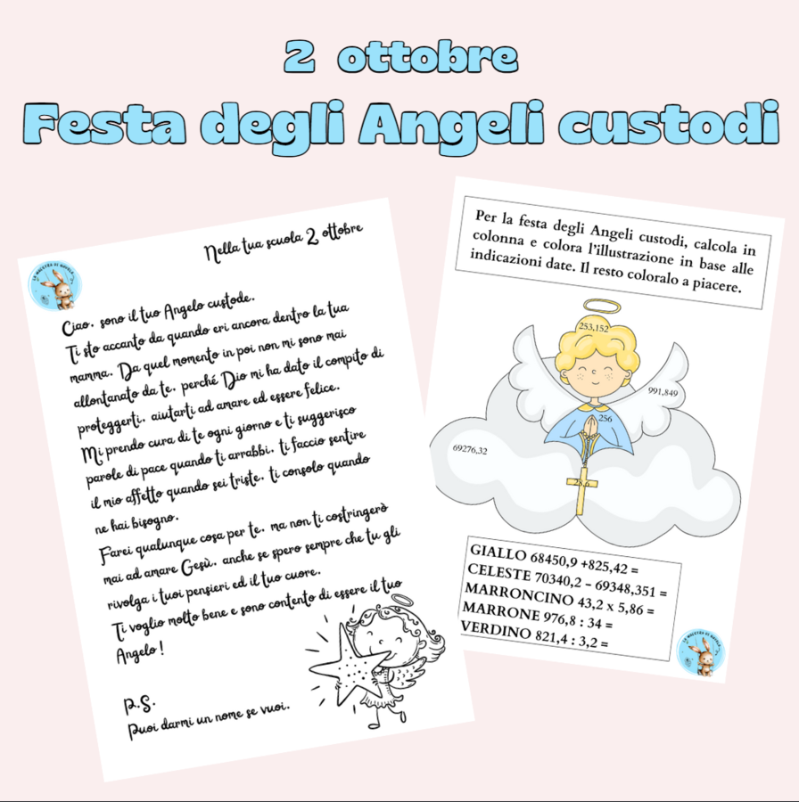 2 ottobre Festa degli Angeli custodi