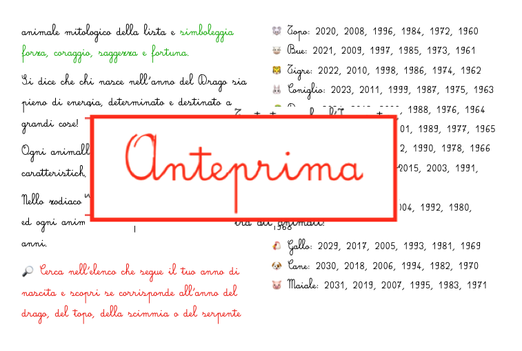Viaggio nel cappodanno cinese tra tradizione, leggenda, zodiaco e creatività; classi 3-5