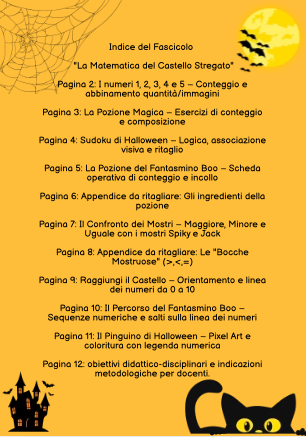 La Matematica del Castello Stregato – Kit Didattico di Halloween (Classe 1ª Scuola Primaria)