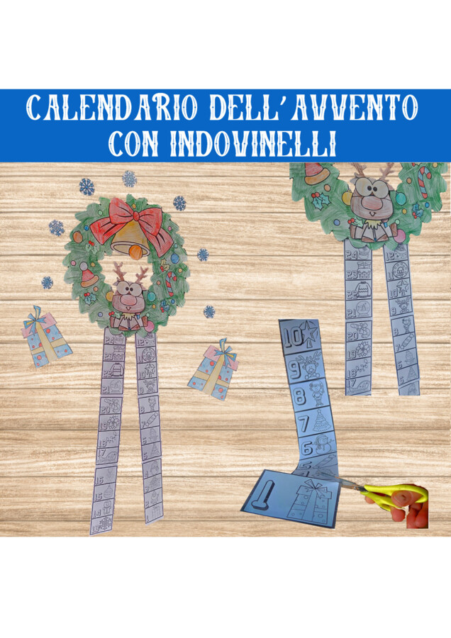 🎁 Calendario dell’Avvento a forma di Ghirlanda