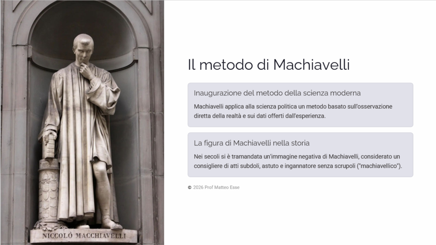 Niccolò Machiavelli -Presentazione PPTX Pronta per la Classe