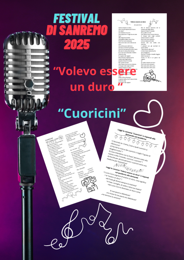 Sanremo 2025 : “Cuoricini” e “Volevo essere un duro”