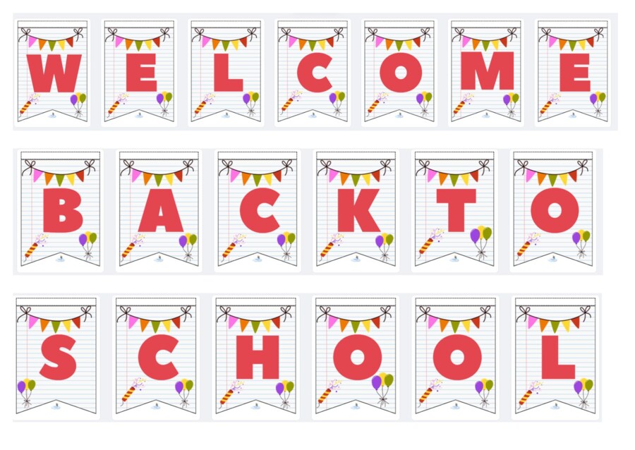 BANDIERINE "WELCOME BACK TO SCHOOL"