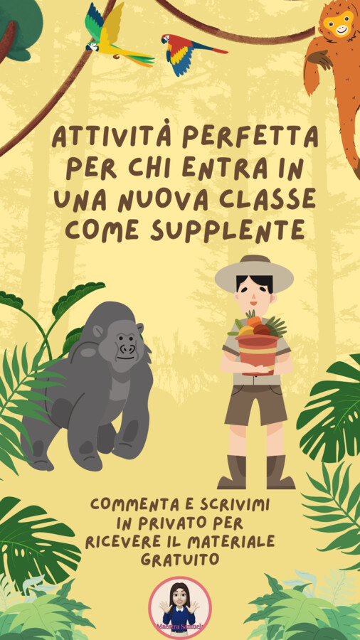 ✨ Prima supplenza? Ecco un’attività creativa per rompere il ghiaccio! ✨