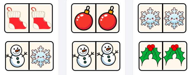 [BUNDLE PDF] Domino di Natale e Memory delle Emozioni - Giochi Didattici Stampabili per la Scuola dell'Infanzia