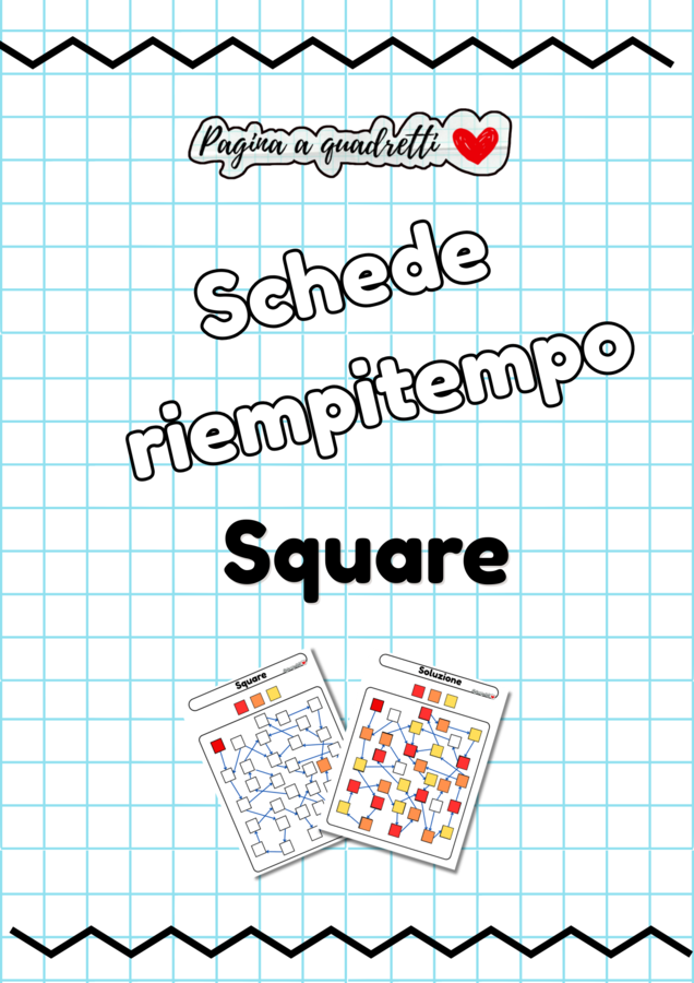 Attività riempitempo: abilità visuo spaziali (square)