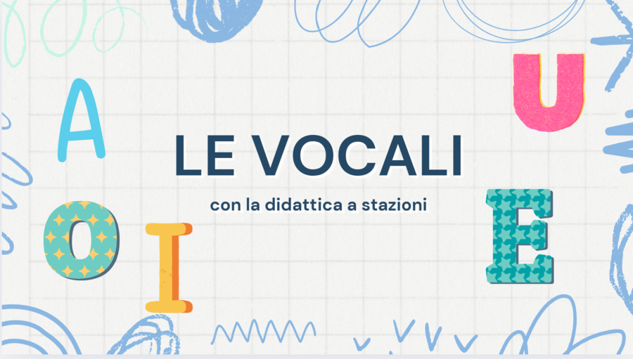 Didattica a stazioni - ripasso e consolidamento delle vocali
