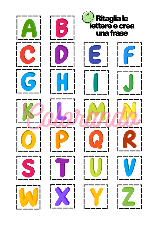 Le Lettere Simpatiche – 33 schede illustrate per imparare l’alfabeto e scrivere le lettere
