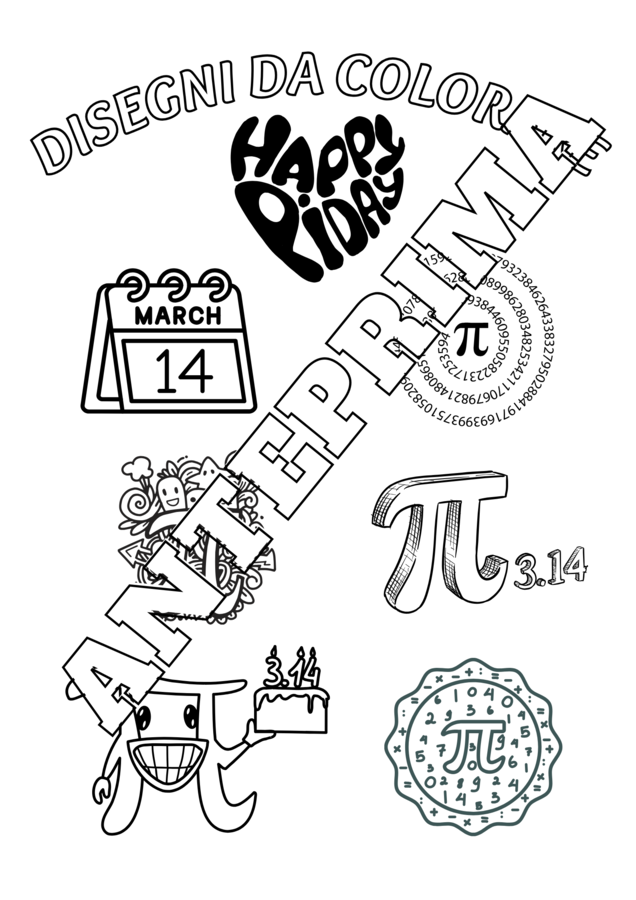🎨 Disegni da Colorare - Pi Greco Day 🖍️