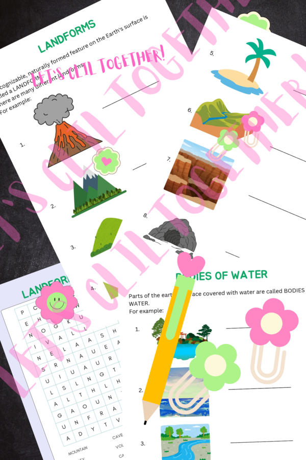 Landforms and Bodies of water