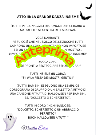 Copione Teatrale Halloween "La Festa dei Mostri Gentili" | Facile, breve e inclusivo (Infanzia e Primaria)