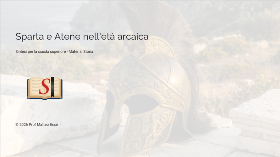 Sparta e Atene: Modelli Politici a Confronto - Unità Didattica Completa