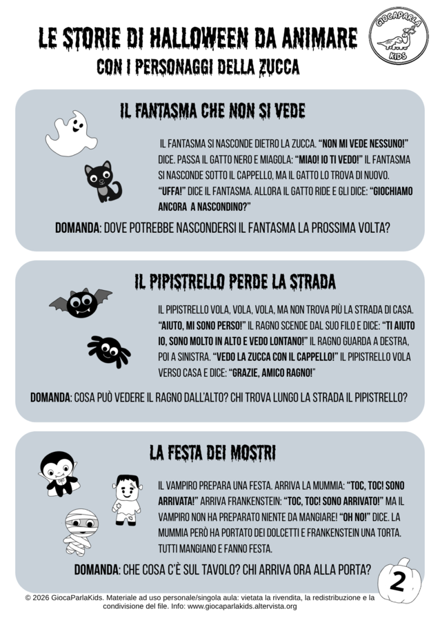INVENTA STORIE DI HALLOWEEN
