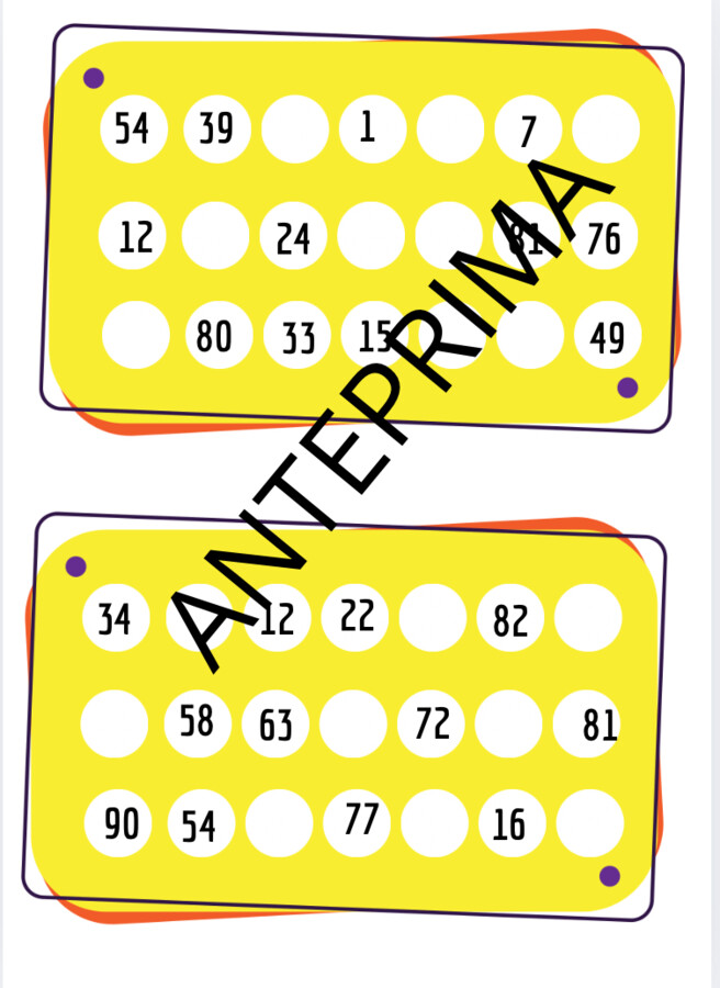 Tombola con le tabelline 2025