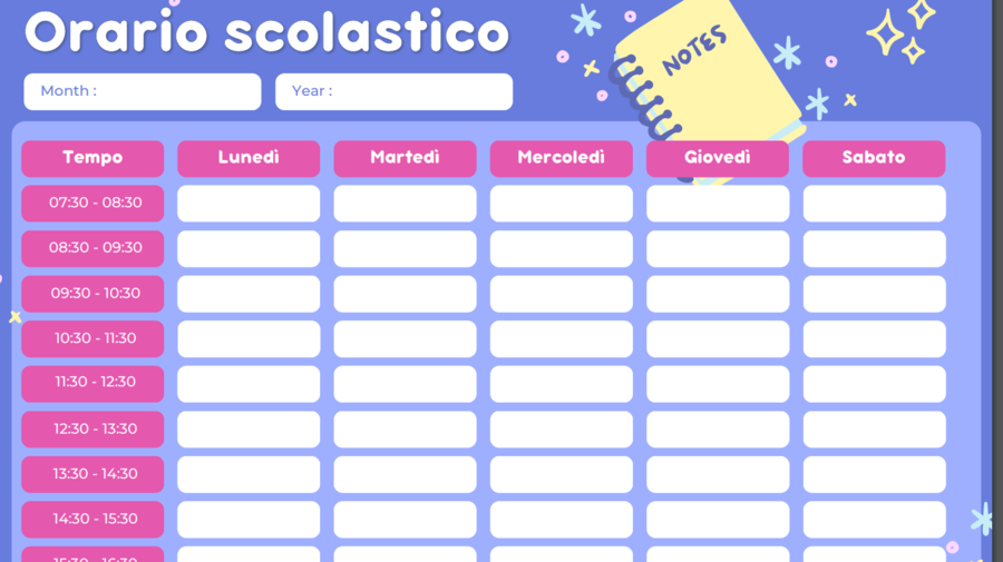 Orario Scolastico Docenti