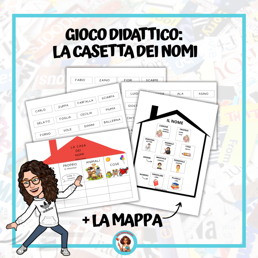 Gioco didattico: La Casetta dei Nomi + la mappa del nome