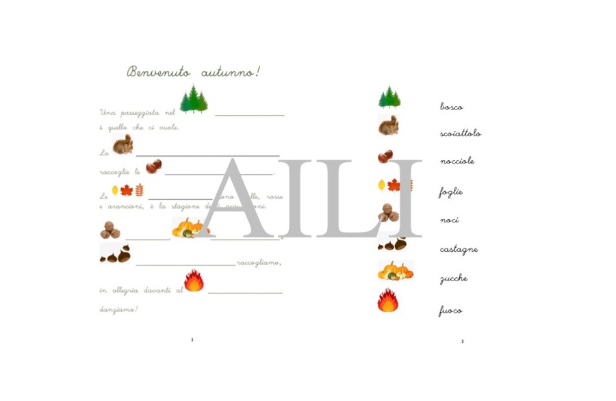 Benvenuto Autunno! Rime e parole in corsivo