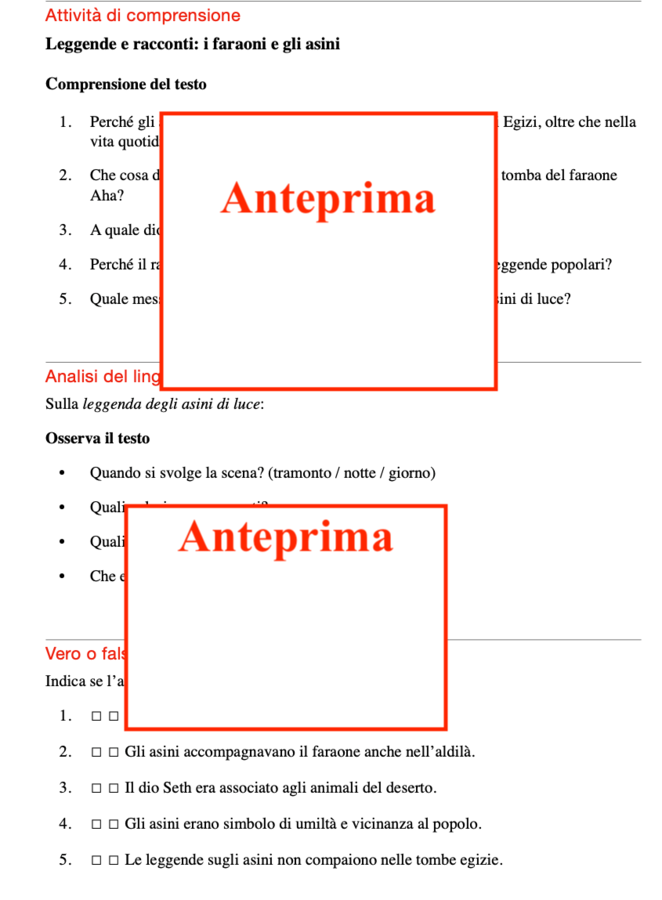 Gli asini nell’Antico Egitto: un percorso di storia tra fonti e leggende con attività per la rielaborazione