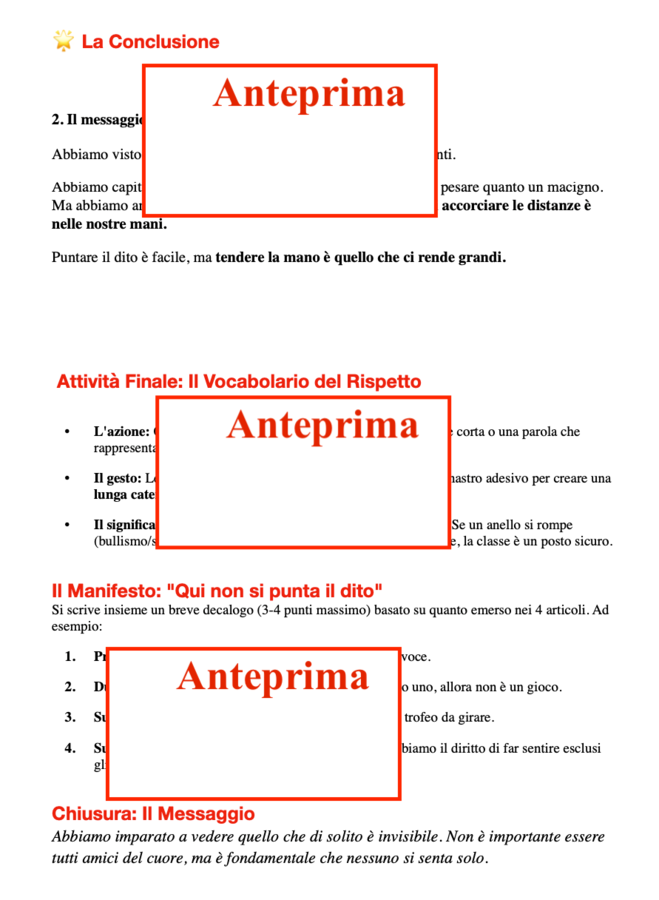 Parlarne senza puntare il dito-percorso di DEBATE sul bullismo classe 4-5-secondaria di I grado