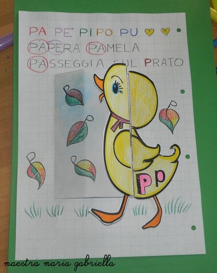Lettera P di Paperine