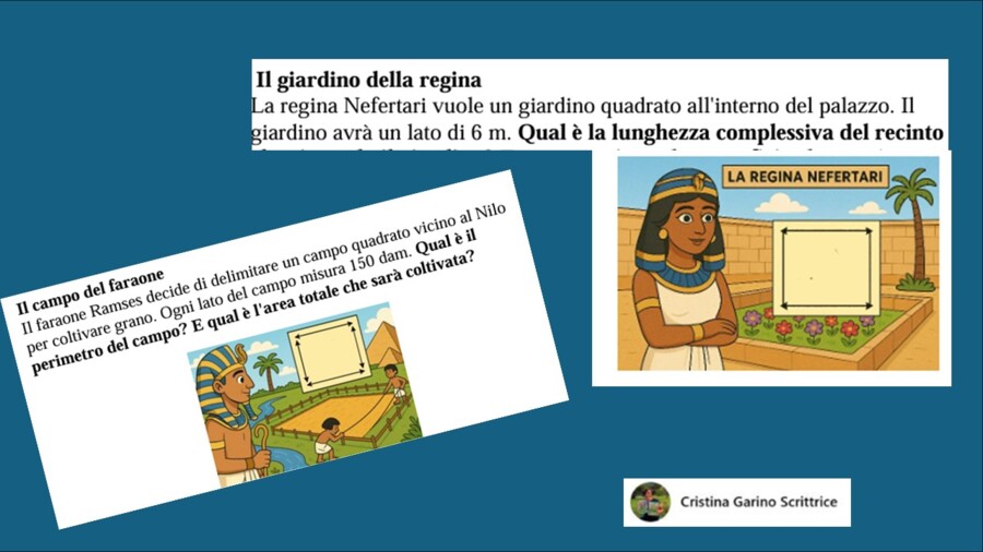 PERIMETRO E AREA DEL QUADRATO NELL'ANTICO EGITTO...
