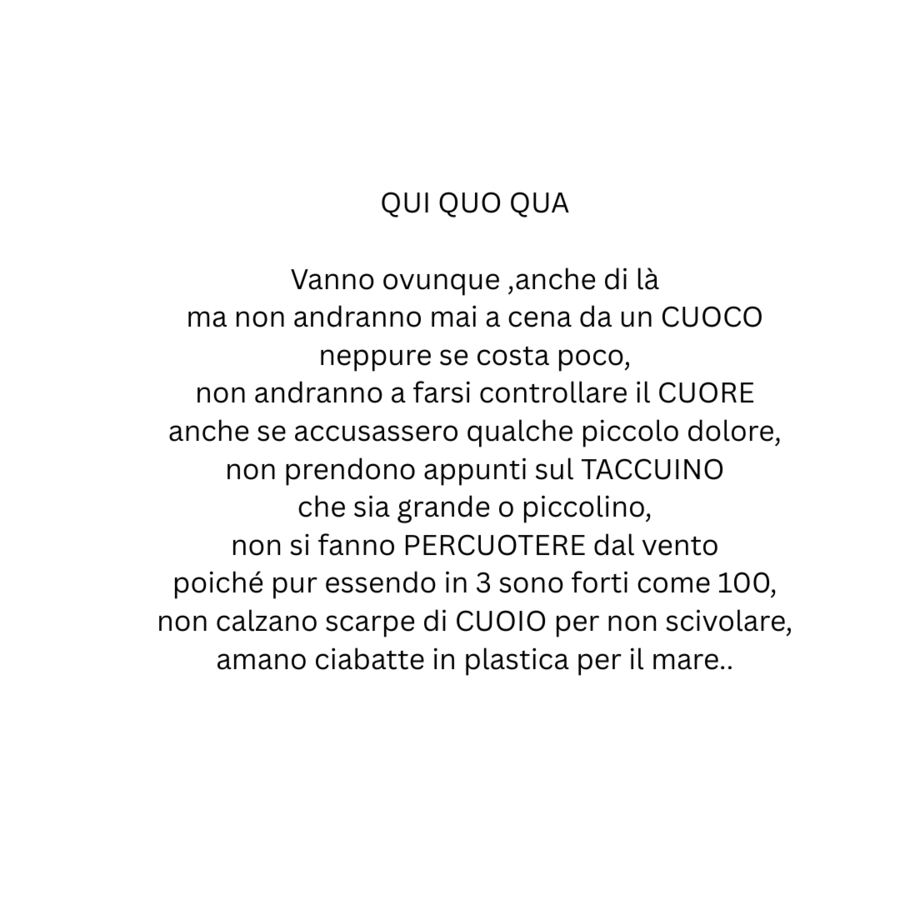 QUI QUO QUA