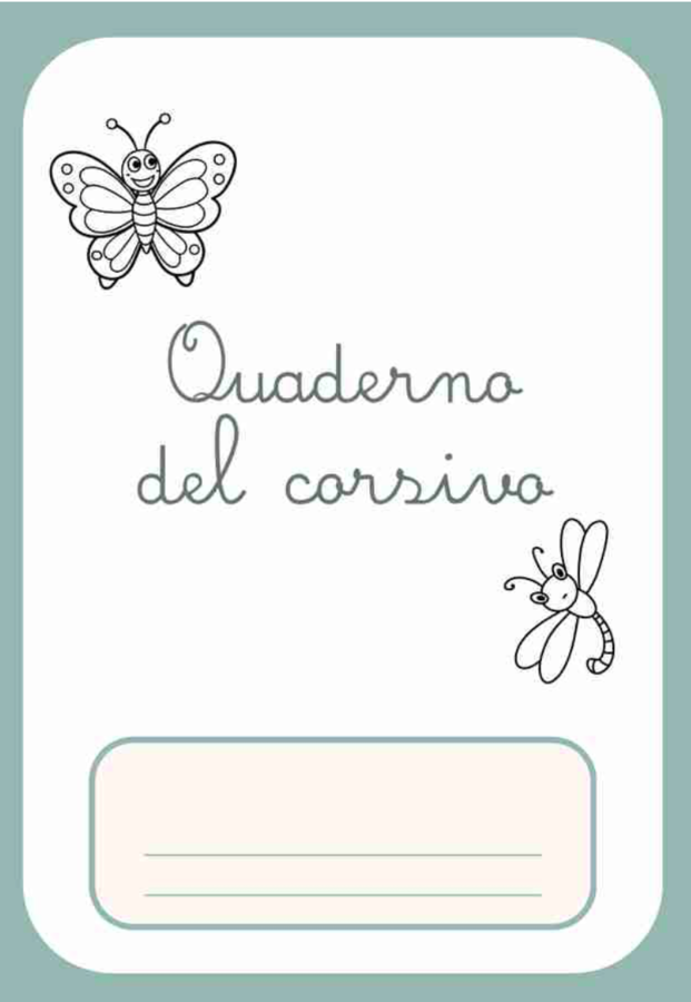 IL MIO PRIMO QUADERNO DEL CORSIVO