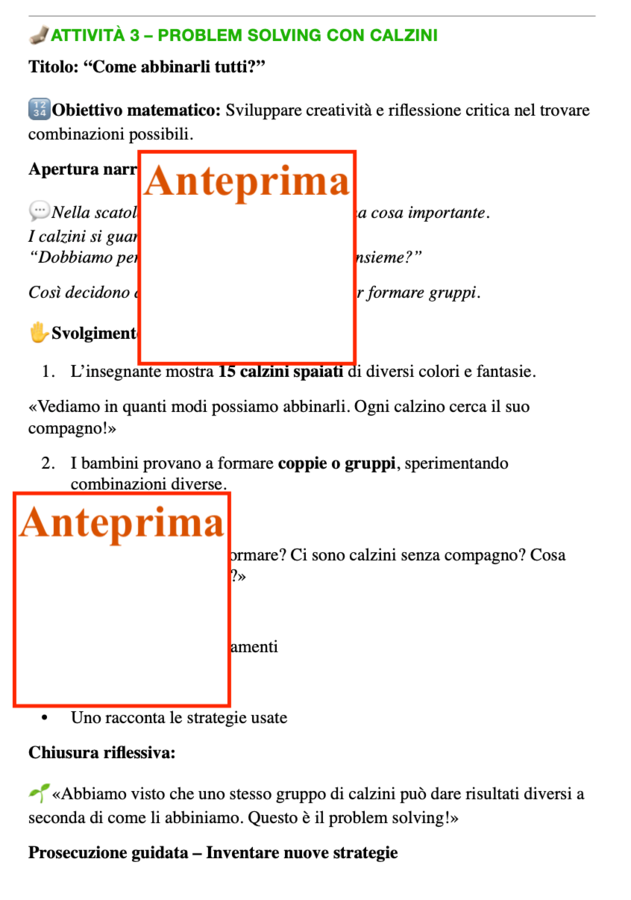 La matematica concreta dei calzini spaiati in stile Montessori; classi I-II-III (adattabie alla scuola dell'infanzia)